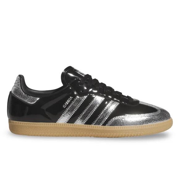 adidas Shoes - 🖤📎 ADIDAS SAMBA PATENT LEATHER BLACK SILVER 📎🖤